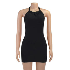 Halter Backless Mini Dress