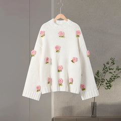 3D Flower Sweater