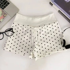 Polka Dot Drawstring Shorts
