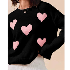 Knit Heart/Bow Sweater