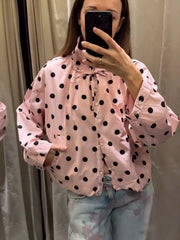 Pink Polka Dot Jacket