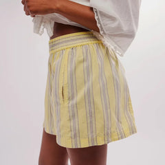 Effortless Mid-Waist Elastic Shorts - Multi-Color Summer Comfort