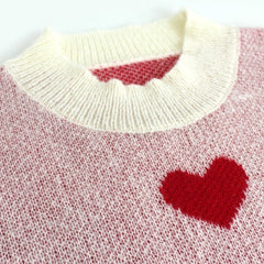 Heart Print Sweater