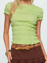 Short Sleeve Smocked Top