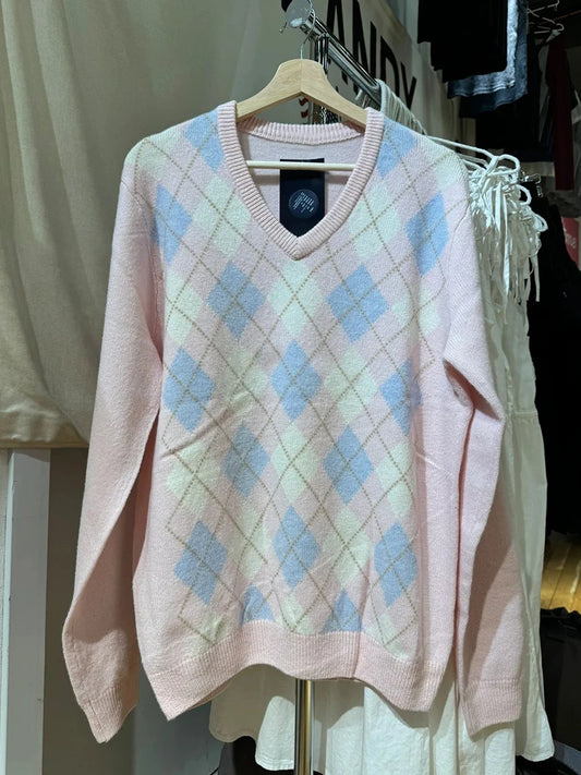 Argyle Knitted Sweater