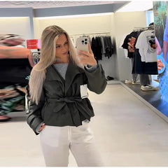 Stand Collar Short Trench Jacket