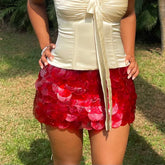 Sequin Shell Mini Skirt