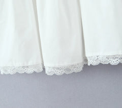 White Front Buttons Tank Maxi Dress - Fit & Flare Regular Fit