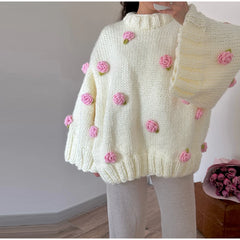 3D Flower Sweater