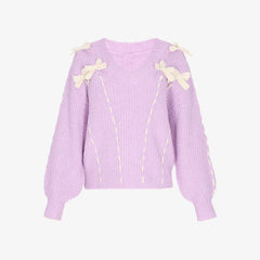 Drawstring Bow Sweater