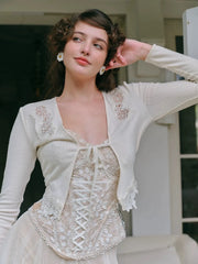 Lace Fishbone Corset Top