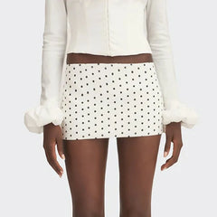 Low Rise Pencil Mini Skirt