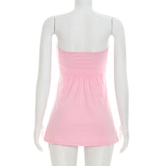 Bow Twist Tube Long Top