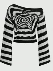 Swirly Star Pattern Sweater