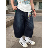 Eclectic Calf Length Capri Denim Trouser