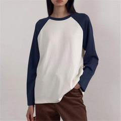 Color Block Raglan Long Sleeve T-Shirt