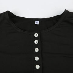 Button-Up Tank Top - Backless Streetwear Crop