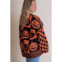 Halloween/Christmas Print Sweater