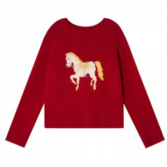 Red Horse Graphic Sweater