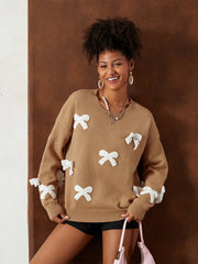 3D Bow Teddy Sweatshirt