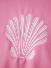 Surf Board Embroidered Hoodie - Loose Fit Pullover