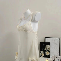 Ruffles Bow Hem Nightgown