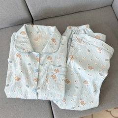 Dachshund Kawaii Print Pajama Set