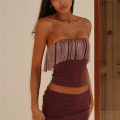 Fringe Tube Top