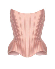 Satin Strapless Boned Corset Top
