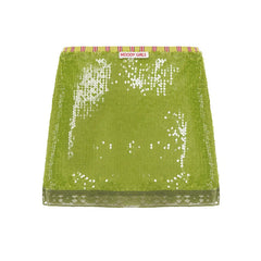 Zebra Stripes Sequin Mini Skirt