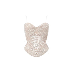 Lace Fishbone Corset Top