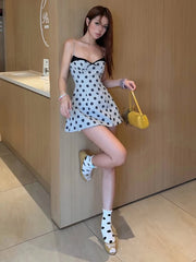 Polka Dot Cami A-line Mini Dress