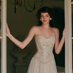 Lace Fishbone Corset Top