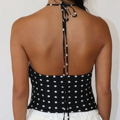 3D Flower Halter Top