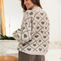 Heart Pattern Sweater