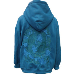 Starfish Whale Hibiscus Embroidered Hoodies