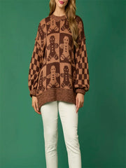 Halloween/Christmas Print Sweater