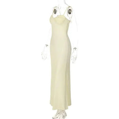 Spaghetti Strap Solid Maxi Dress