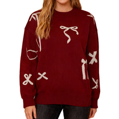 Red Bow Sweater
