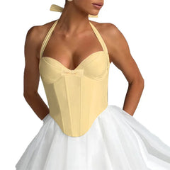 Bow Tie Corset Solid Top