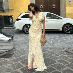 Short Sleeve Floral Print Tie Up Midi Dress