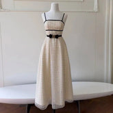 White Sequin Bead Embroidery Strapless Dress