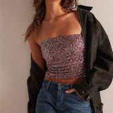 Sequin Tube Top