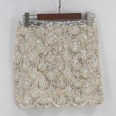 Sequinned Mini Skirt