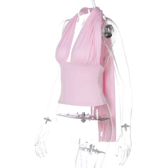 V-Neck Bandage Tie up Tank Top