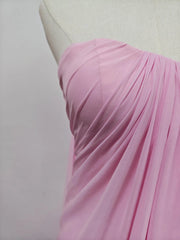 Pink Strapless Draped Maxi Dress