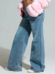 Red Velvet Bowknot Jeans