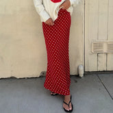 Polka Dot Maxi Skirt