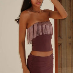 Fringe Tube Top