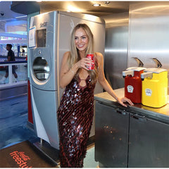 Sequined Slip Long Dress